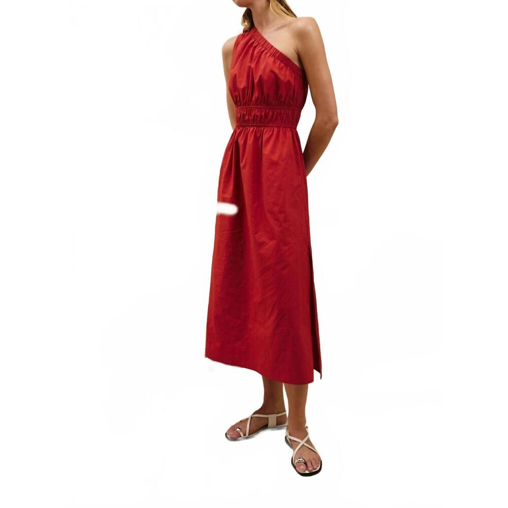 NEW RAILS selani midi dress in terracotta - Picture 3 of 6